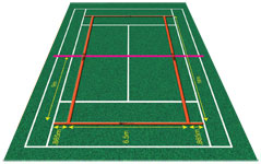 Mini Orange Tennis Match Play Set